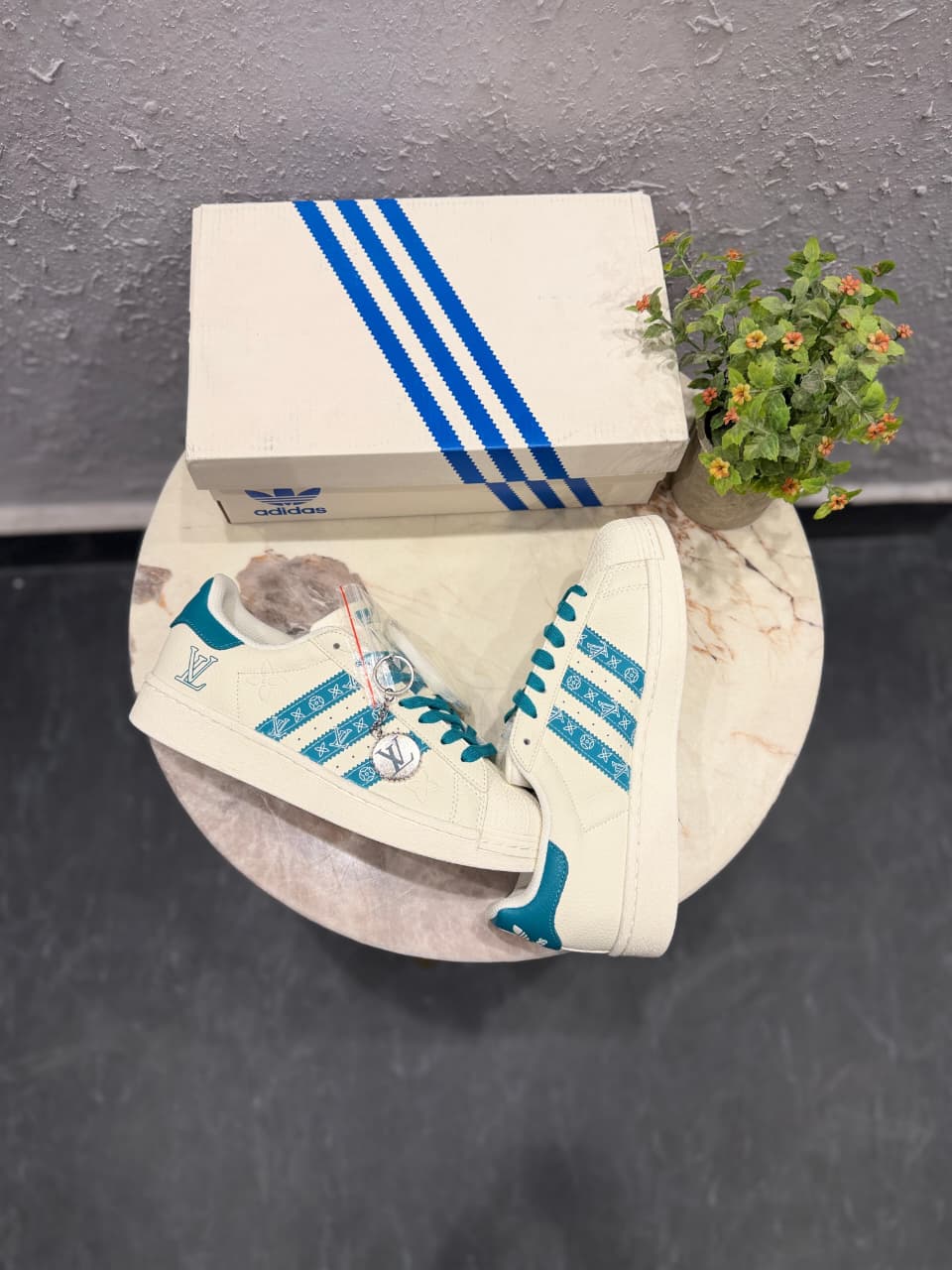 ADIDAS ORIGINALS SUPERSTAR X LOUIS VUITTON EMBOSSED