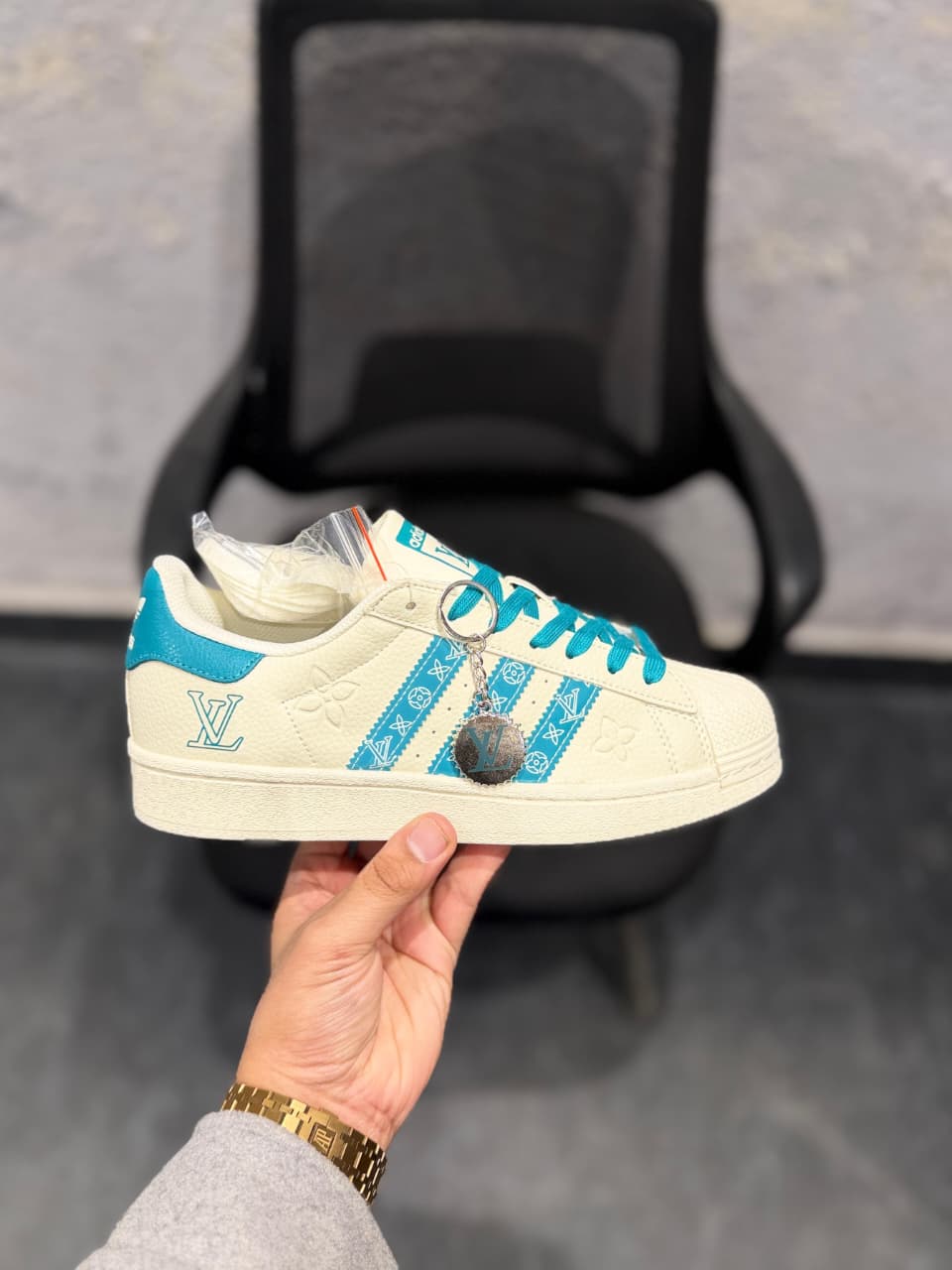 ADIDAS ORIGINALS SUPERSTAR X LOUIS VUITTON EMBOSSED