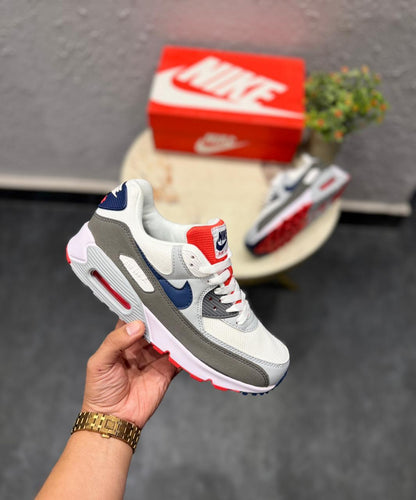 NIKE AIRMAX 90 WHITE BLUE GREY