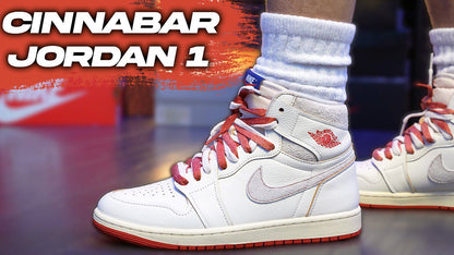 AIR JORDANS RETRO 1 MID CINNABAR