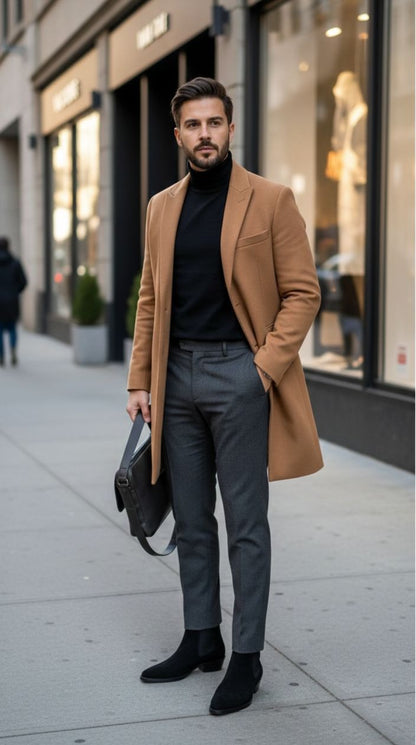 ZARA SURPLUS LEATHER POINTED CHELSEA BOOTS