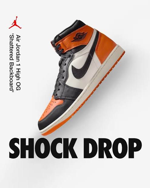 AIR JORDANS RETRO 1 HIGH SHATTERED BACKBOARD