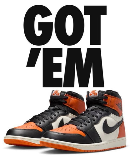 AIR JORDANS RETRO 1 HIGH SHATTERED BACKBOARD