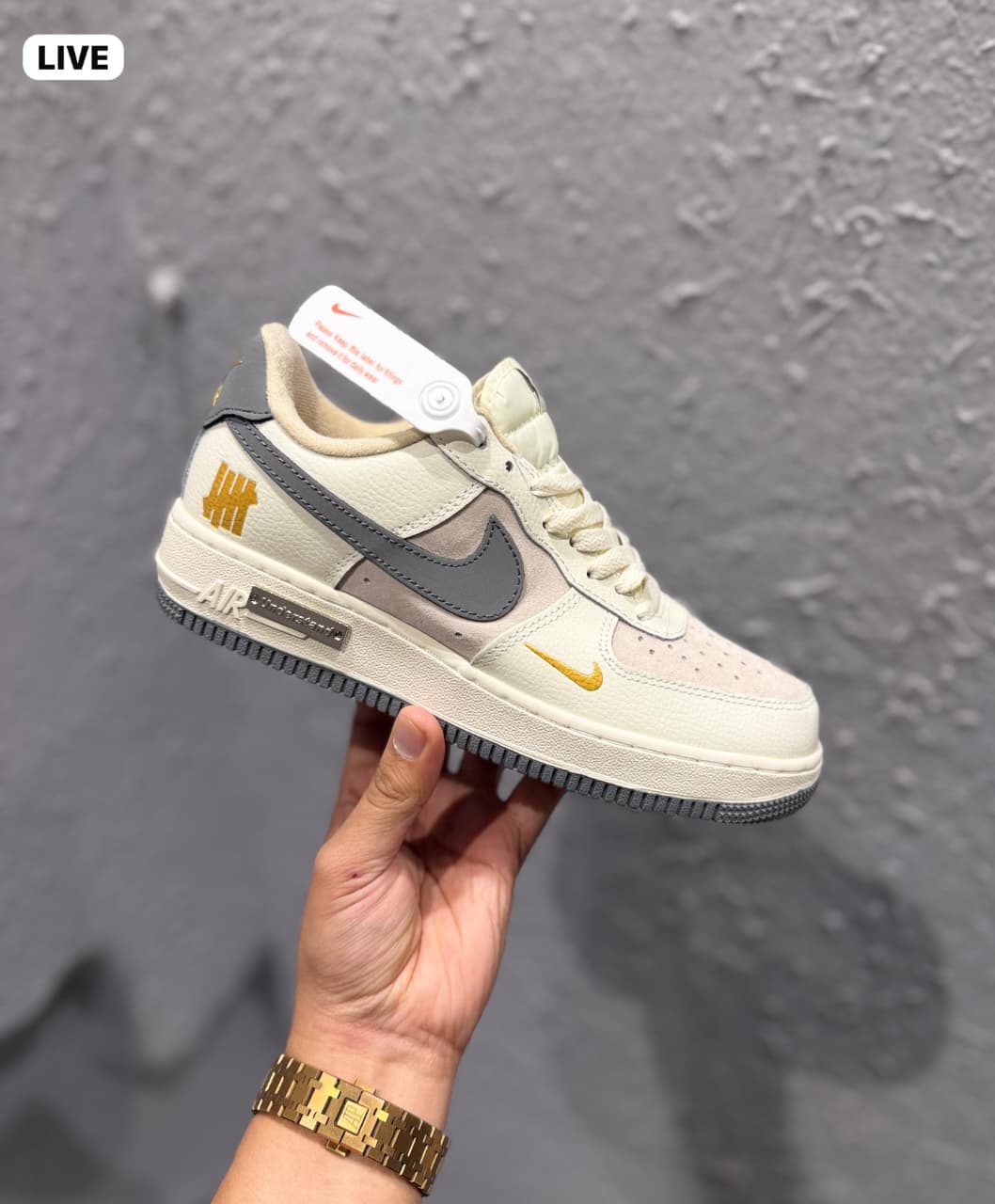 NIKE - AIRFORCE CUSTOM BEIGE UNDERSTAND UNDEFEATED 2026